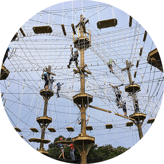 21 challenges on the adventure park